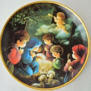 Precious Moment Bible Story plate